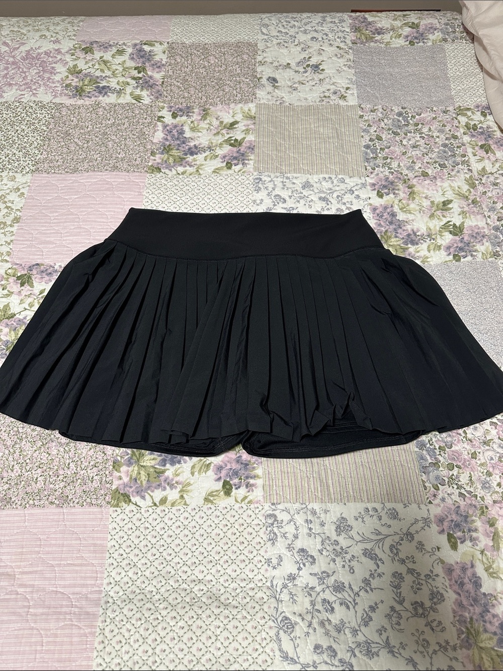 Black Pleated Tennis Skirt - Women